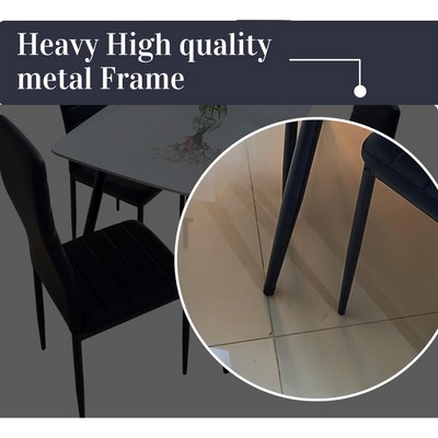 LHFHOMT-5 Pieces Dining Sets 1+4 Seater dining Table Set, Furniture for dining room - Image 4