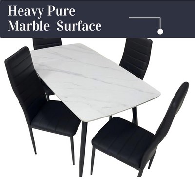 LHFHOMT-5 Pieces Dining Sets 1+4 Seater dining Table Set, Furniture for dining room - Image 5