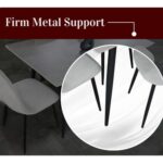 LHFHOMT 5 Piece Living Room Table Set,1 Big Center Table and 4 Pices Small Tables,Luxury Center table Tabletop Glass For Living Room, office