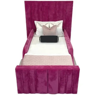 Sensatori Kids Bed W 90 x L 190-Velvet Puple with 1-Year Warranty