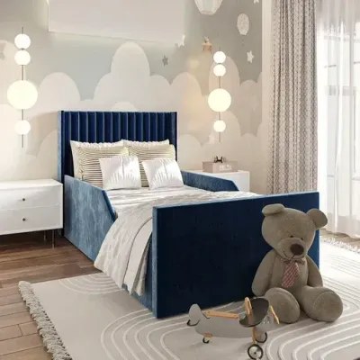 Shenzi Kids Bed W 150 x L 190-Blue with 1-Year Warranty