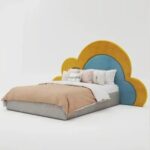 Cloud Journey Kids Bed W 160 x L 200-Velvet Ivory with 1-Year Warranty