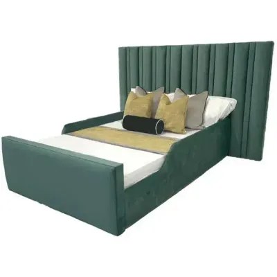 Mount Vale Kids Bed W 120 x L 200-Velvet Green with 1-Year Warranty - Image 2