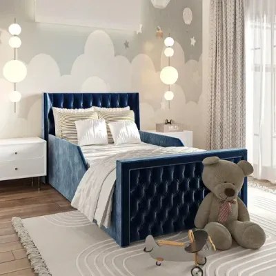 Rex Kids Bed W 90 x L 200-Velvet Purple with 1-Year Warranty
