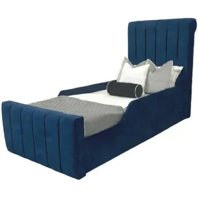 Sienna Kids Bed W 135 x L 200-Blue with 1-Year Warranty