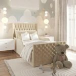 Aladdin Kids Bed W 135 x L 190-Velvet White with 1-Year Warranty