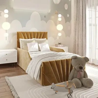Duke Kids Bed W 120 x L 200-Velvet Masturd with 1-Year Warranty