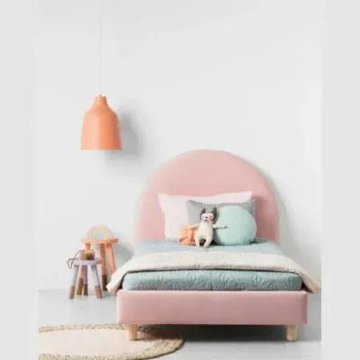 Princess Kids Bed W 150 x L 200-Pink with 1-Year Warranty