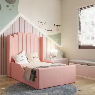 Dreamcatcher Kids Bed W 90 x L 190-Pink with 1-Year Warranty - Image 2