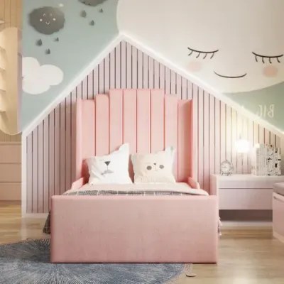 Dreamcatcher Kids Bed W 120 x L 200-Pink with 1-Year Warranty