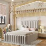 Annie Kids Bed W 120 x L 190-Velvet White with 1-Year Warranty