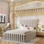 Annie Kids Bed W 140 x L 190-Velvet White with 1-Year Warranty