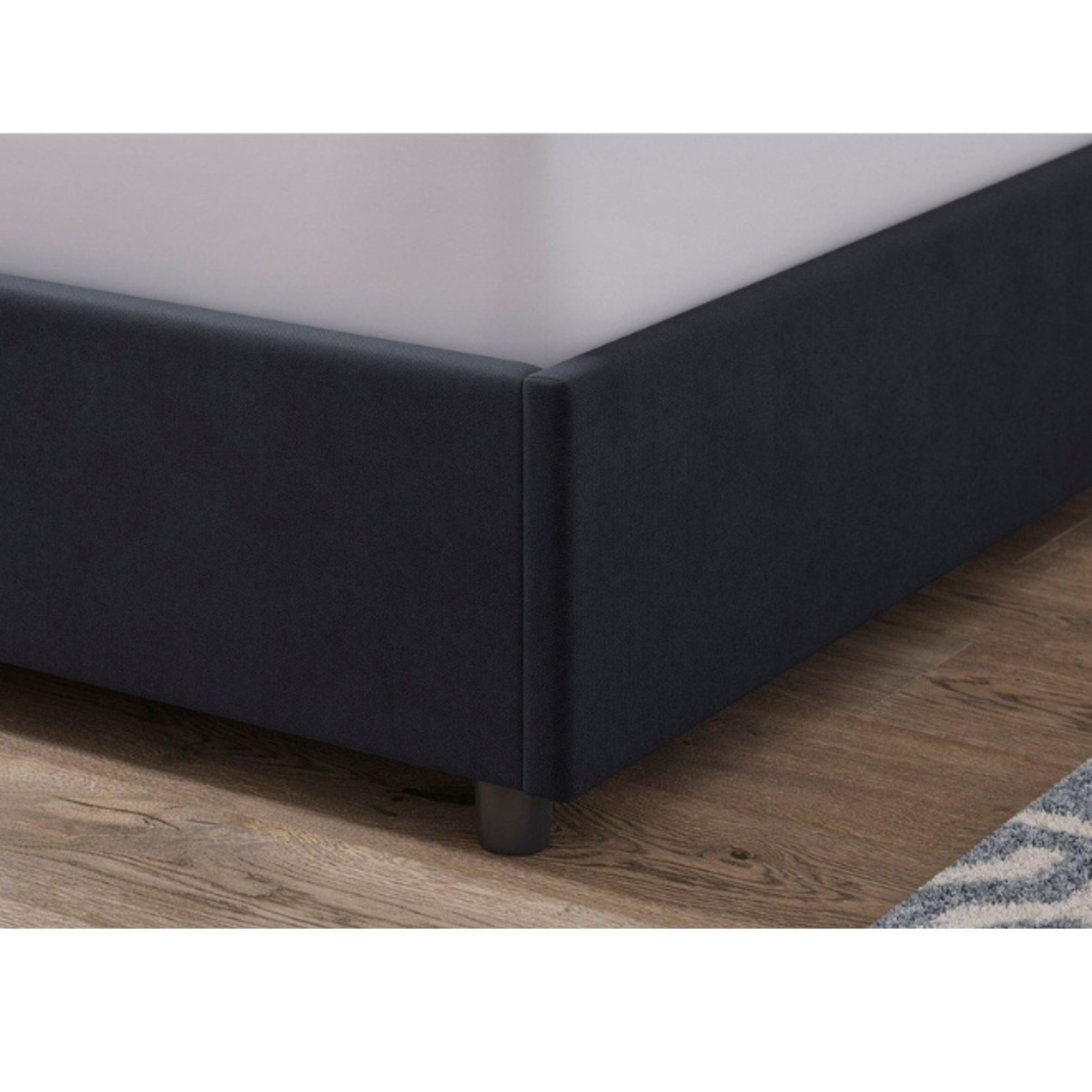 Dreamy Daze Upholstered Twin Size Bed (120 X 200 CM) Black Color - Image 3