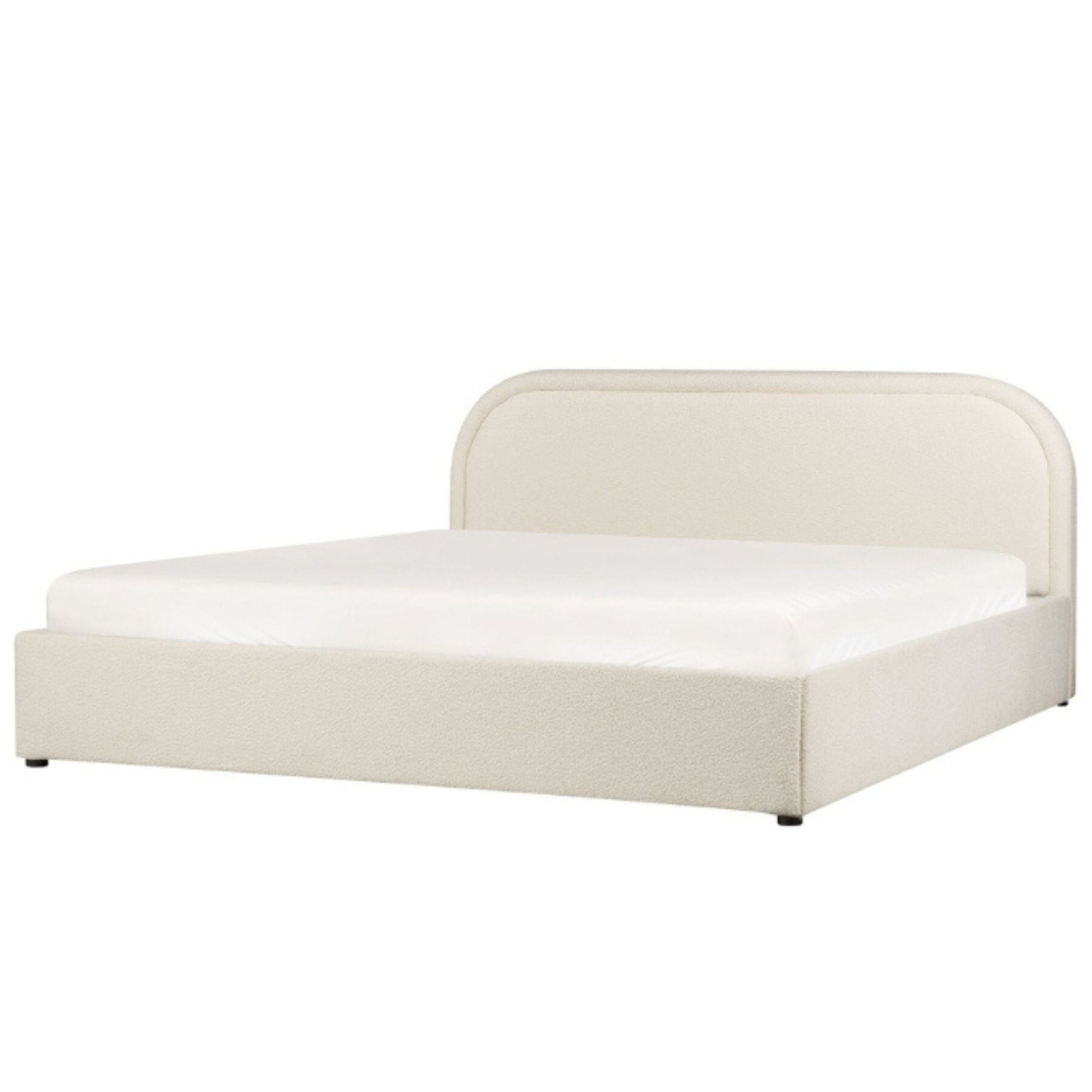 Ember Enclave Upholstered Premium Single Size Bed (90 X 190 CM) Beige Color - Image 2