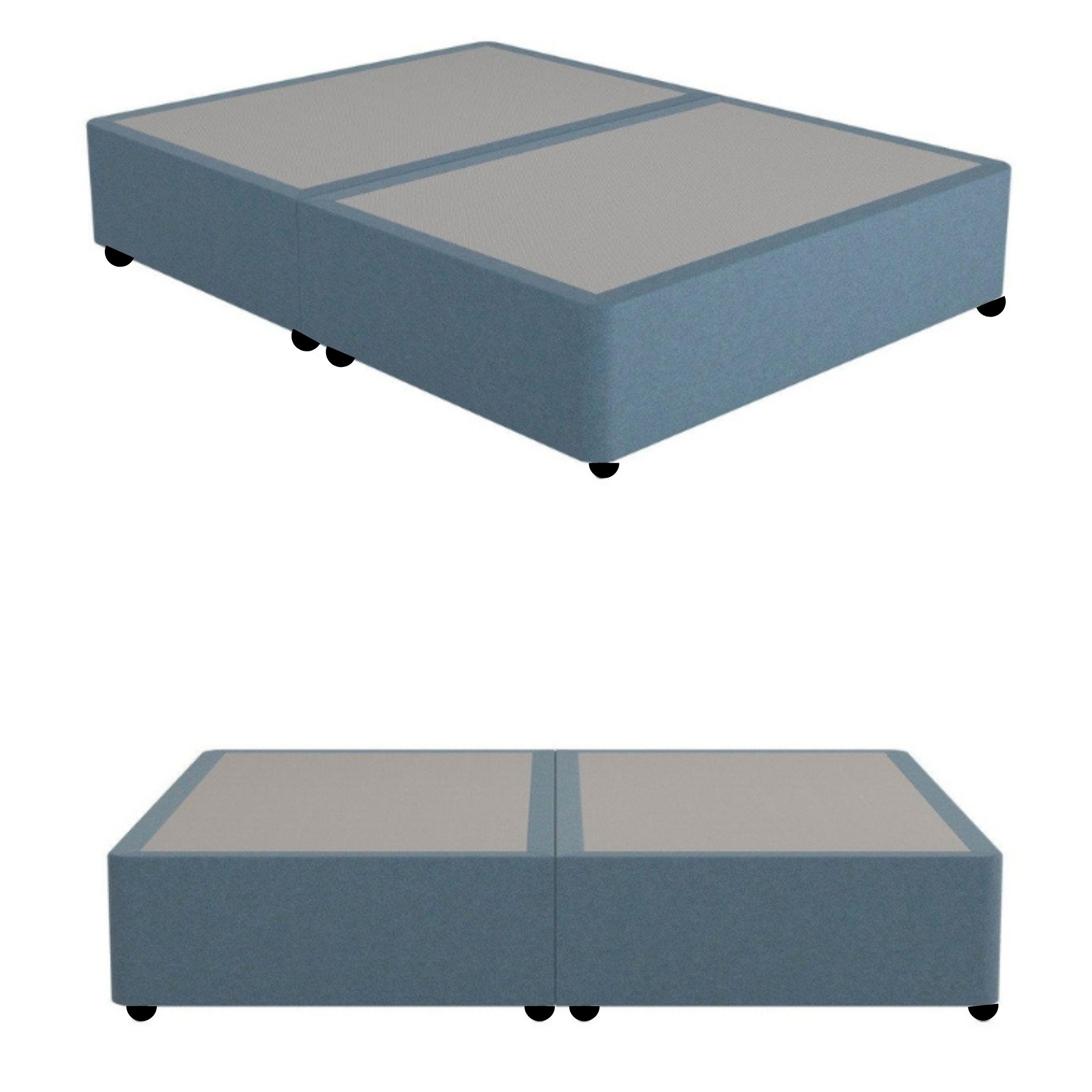 Serenity Shore Upholstered King Size Bed (180 X 200 CM) Blue Color - Image 2