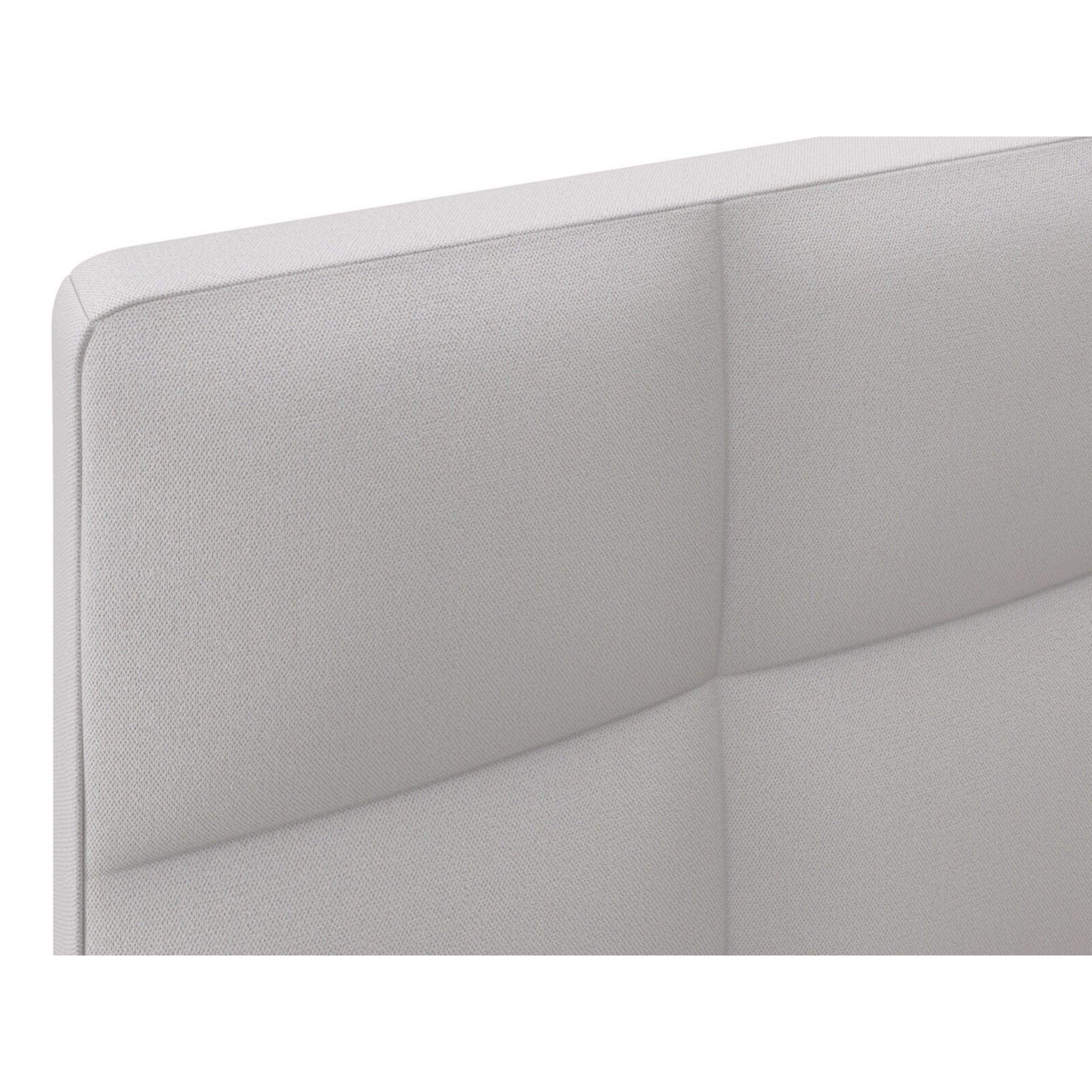 Berlin Upholstered Super King Size Bed (200 X 200 CM) Grey Color - Image 3
