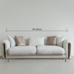 Wave Sofa set L300 x W450 x H73 - Beige with 3 Years Warranty