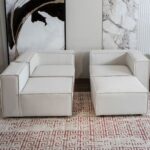 Cube Corner Sofa L175 x W275 x H100 - Beige with 3 Years Warranty