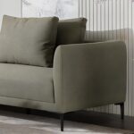 Fancy Corner Sofa L165 x W290 x H68 - Green with 3 Years Warranty