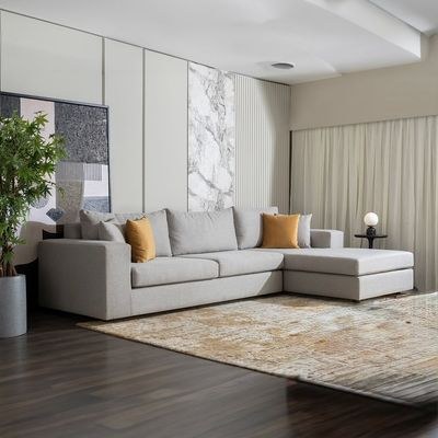 Comfy Corner Sofa L180 x W310 x H60 - Grey with 3 Years Warranty