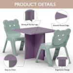 Mahmayi Modern Ergonomic Child Desk for Kids, 60x50cm, Round Edges, Durable, Safe, Comfortable Learning Space, Easy to Clean Ideal for Toddlers and Pre-schoolers - Purple