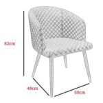 Accent Velvet Dining Chairs With Armrest Upholsterd Seat Back Cushions Golden Metal Legs Kitchen Living Office Guest Room Furniture Green