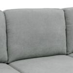Cozy Nest U Shape Light Grey Fabric Upholstered Corner Sofa L130 xW255 xH85-1 Year Warranty