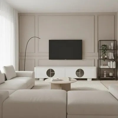 Como Tv Unit White 200cm - Image 4