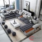 Sofa set furniture new L shape modern simple furniture set design large sofa sectional combination sofa