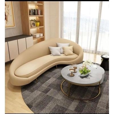 Modern Designs Home Furniture Set Green 3 Seat Pu leather Fabric Velvet Sectional Living Room Couch Sofa (Light Brown)