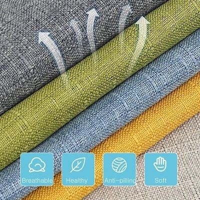 Sponge Cushion Leisure L shaped Corner Fabric Sofa - Image 3