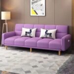 Sponge Cushion Leisure L shaped Corner Fabric Sofa