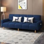 Sponge Cushion Leisure L shaped Corner Fabric Sofa