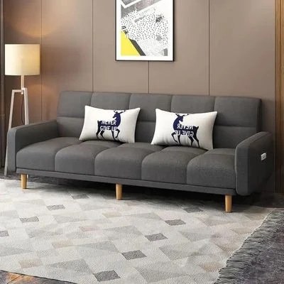 Sponge Cushion Leisure L shaped Corner Fabric Sofa