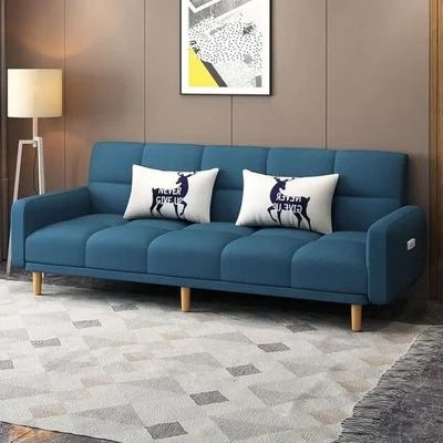 Sponge Cushion Leisure L shaped Corner Fabric Sofa