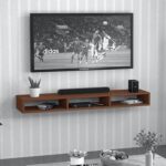 Wall Mounted TV Unit and Cabinet Measuring 90x24x18 cm