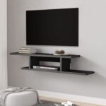 Floating TV Cabinet Stand Wall Mounted Media Console Shelf