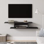 Floating TV Cabinet Stand Wall Mounted Media Console Shelf