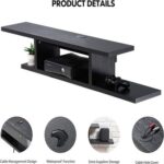 Floating TV Cabinet Stand Wall Mounted Media Console Shelf
