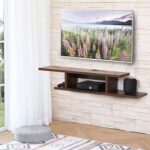 Floating TV Cabinet Stand Wall Mounted Media Console Shelf