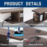 Floating TV Cabinet Stand Wall Mounted Media Console Shelf