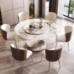 Dining Table Round 160cm with 6 Chairs