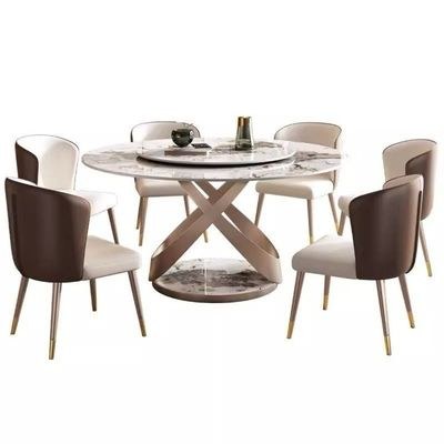 Dining Table Round 160cm with 6 Chairs - Image 3