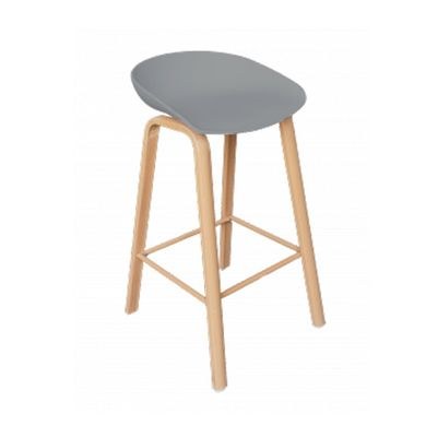 Jeffcoco Furniture Metal Leg High Bar Chair Bar Stool For Bar Counter Home Kitchen Dining Room Furniture (Grey Chair 1 Piece)