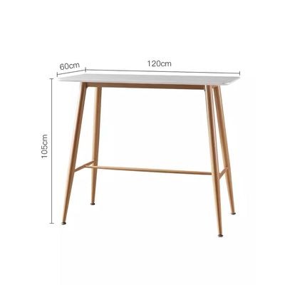 Jeffcoco Furniture 1.2m High Bar Table and Bar Stool Set For Bar Counter Home Kitchen Dining Room (Bar Table One Piece) - Image 5