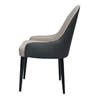 Jeffcoco Furniture Leather Dining Chair,Grey Dining Chair Home Furniture,Desk Chair(One Piece Chair) - Image 3