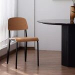 Jeffcoco Furniture,Wooden Chair,Dining Chair,Reading Chair,Desk Chair For Relax Indoor,Metal Frame Study Chair For Home Office Furniture, (Black)