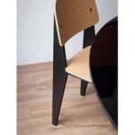 Jeffcoco Furniture,Wooden Chair,Dining Chair,Reading Chair,Desk Chair For Relax Indoor,Metal Frame Study Chair For Home Office Furniture, (Black)