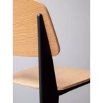 Jeffcoco Furniture,Wooden Chair,Dining Chair,Reading Chair,Desk Chair For Relax Indoor,Metal Frame Study Chair For Home Office Furniture, (Black)