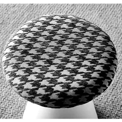 Jeffcoco Furniture Soft Round Fabric Stool, Mushroom shape Simple stool one piece for Living Room, Bedroom, Kids Room with Padded Seat(White) - Image 2